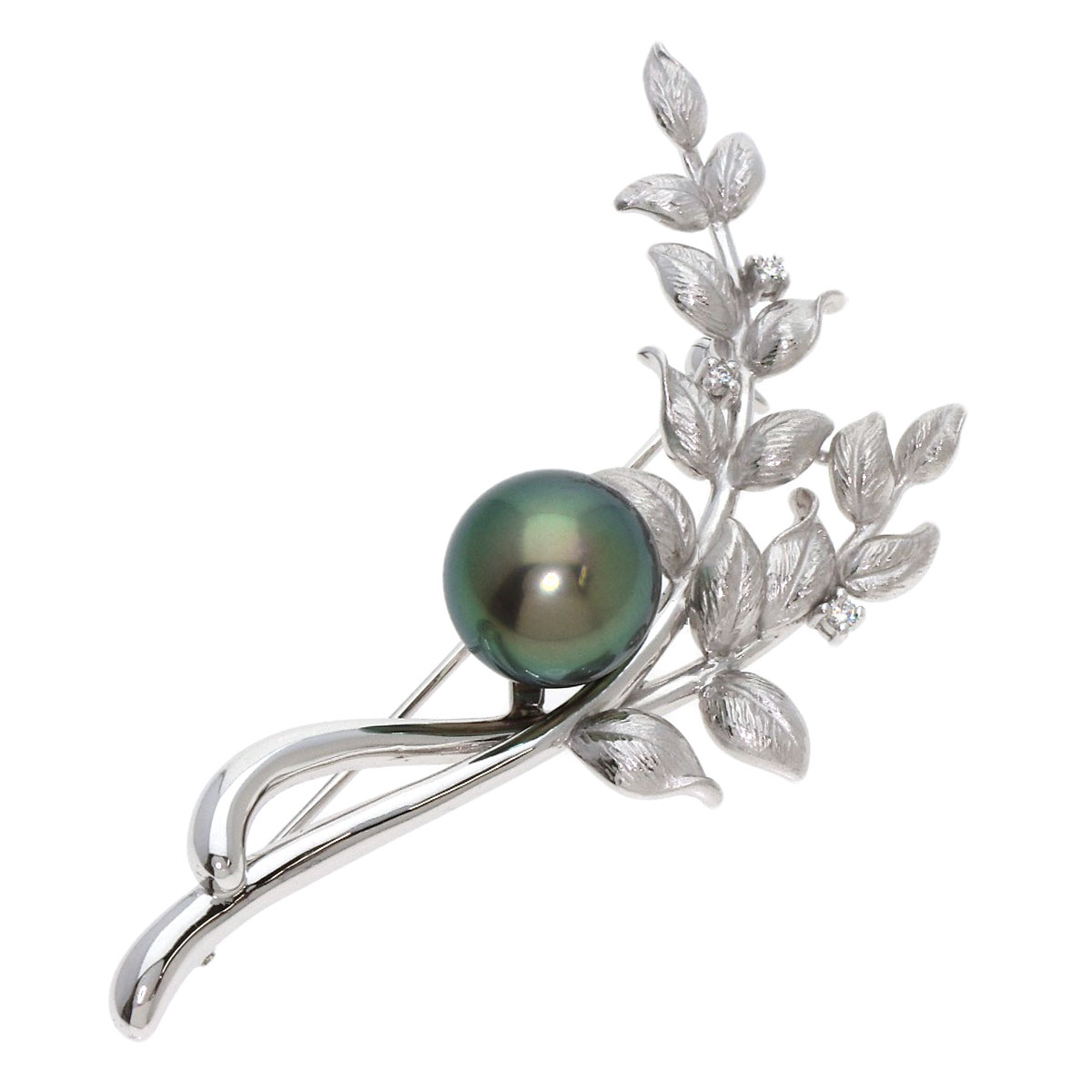 TASAKI Brooch Pearl Pearl Diamond K18 White Gold | eBay