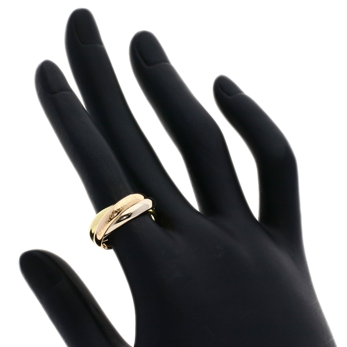 CARTIER Ring Trinity #50 K18 Yellow Gold 18K Pink Gold | eBay