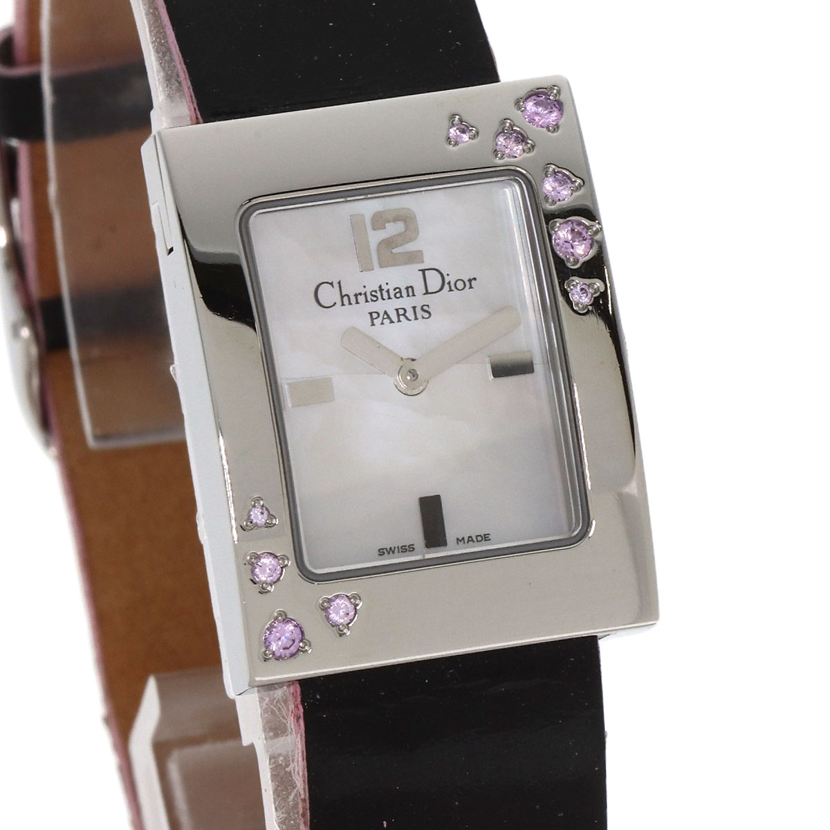 CHRISTIAN DIOR Malice Pink Sapphire Watches D78-1093 Stainless