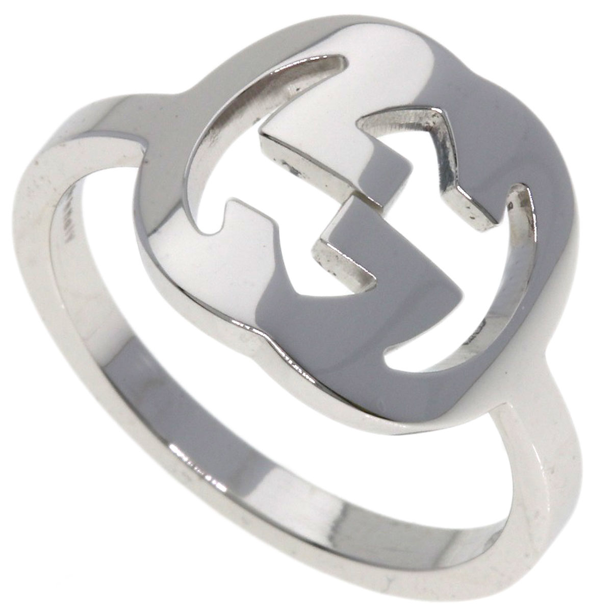 GUCCI グッチ リング GGロゴ 11号 GUCCI Ring GG Logo #11 K18 White Gold | eBay