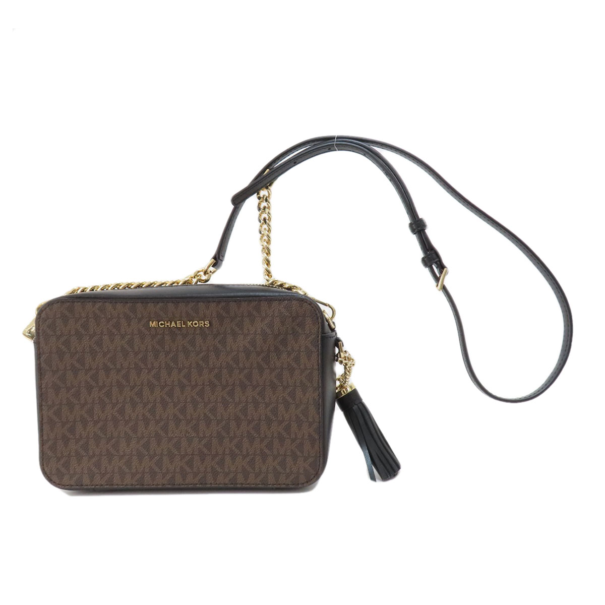 【MICHAEL KORS】PVCブラックショルダーバッグ(ユニセックス) MICHAEL KORS(マイケルコース) / ショルダーバッグ/PVC/BLK