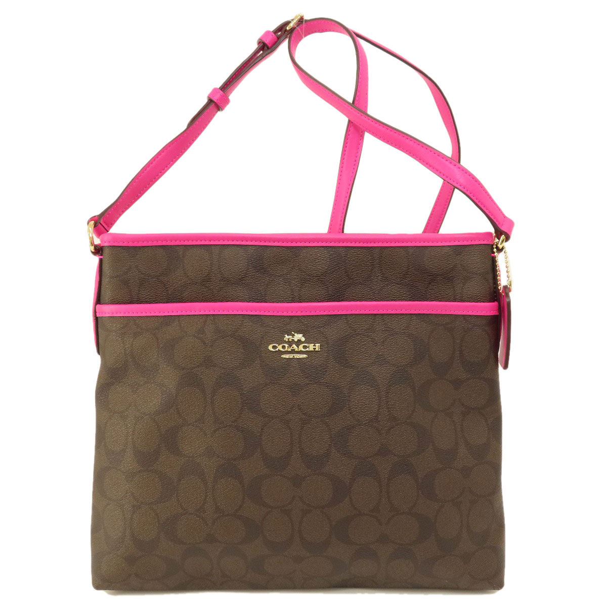 COACH F23866 Shoulder Bag Long Shoulder Signature PVC
