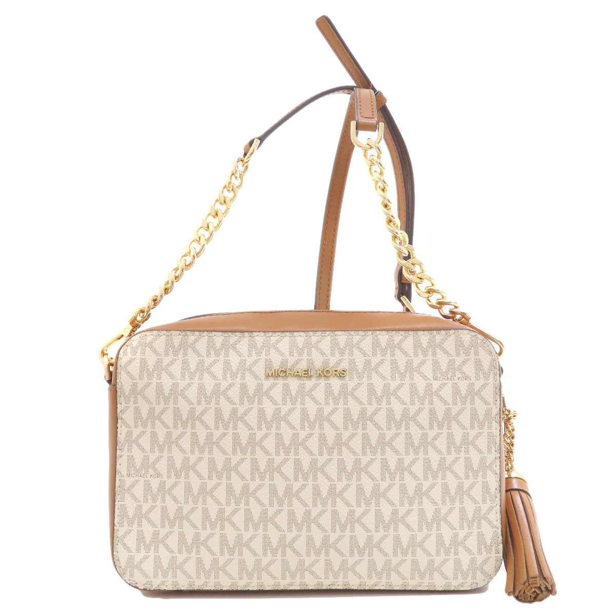 【未使用級】MICHAEL KORS MKロゴ ショルダーバッグ　PVC　巾着 MICHAEL KORS - Michael Kors ロゴ ショルダーバッグ PVC