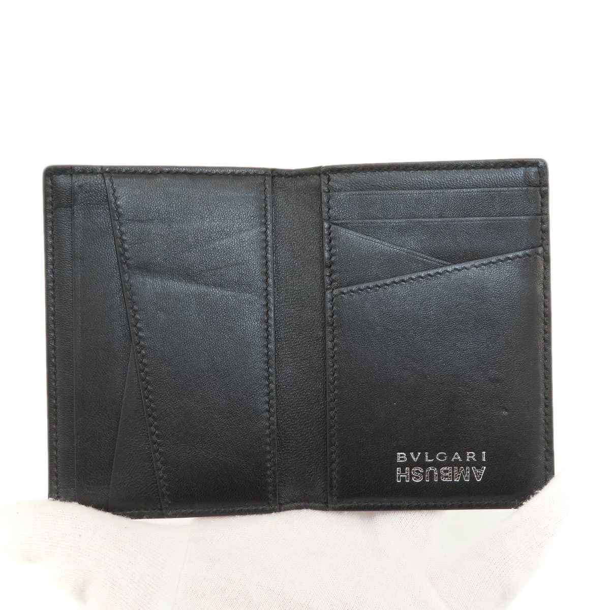 BVLGARI AMBUSH Card Case Leather Ladies [Used] | eBay