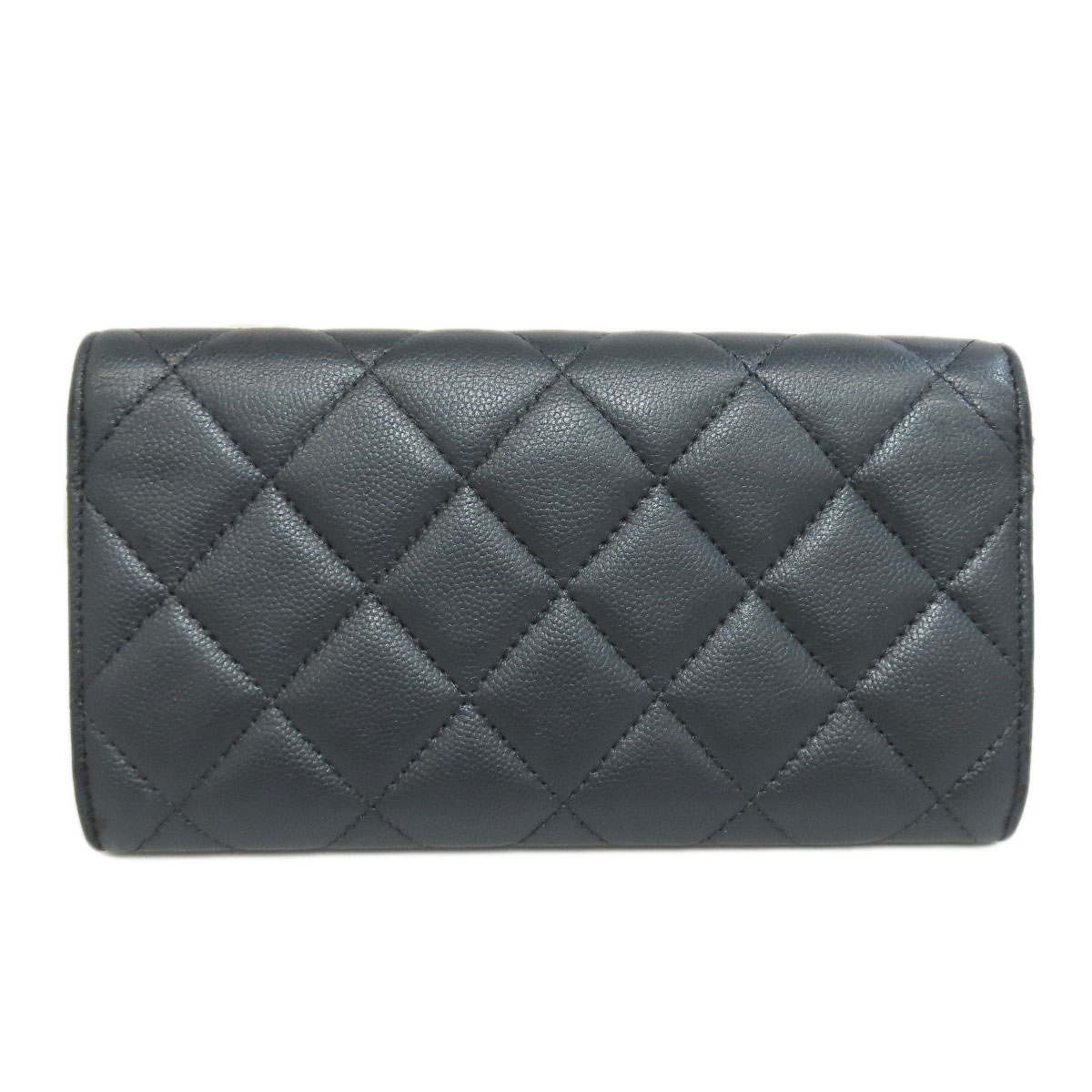 CHANEL Long wallet (with coin pocket) COCO Mark Soft Caviar