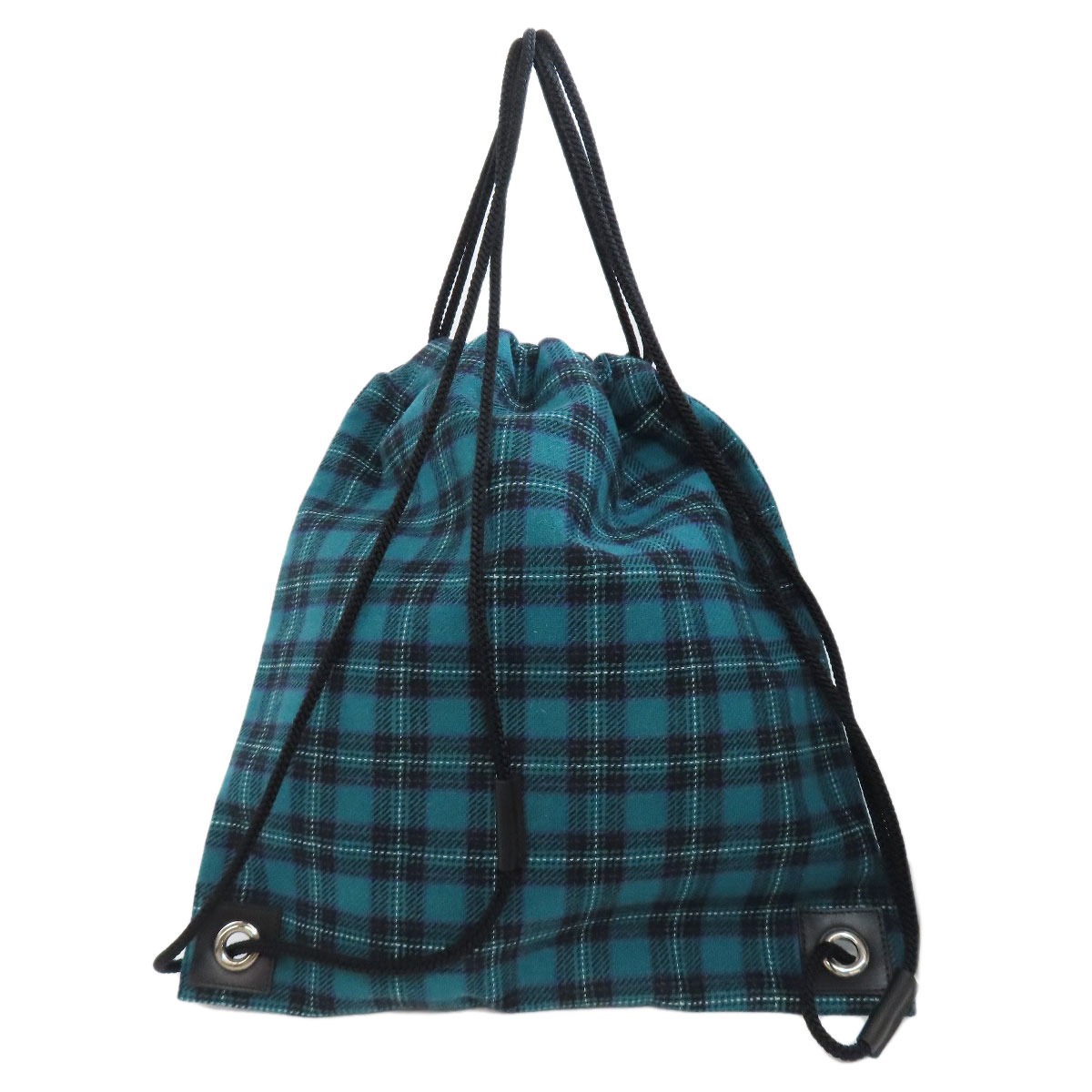 k*7様 JIMMY CHOO ターコイズ・ブラックチェック バックパック202 k*7様 JIMMY CHOO ターコイズ・ブラックチェック バックパック202