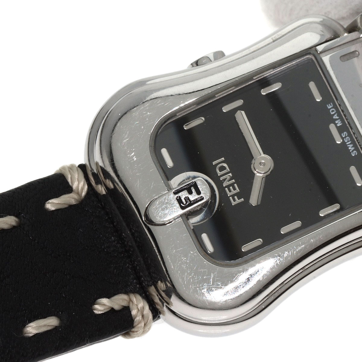 FENDI Beefendi Watches 3800L Stainless Steel/Leather Ladies