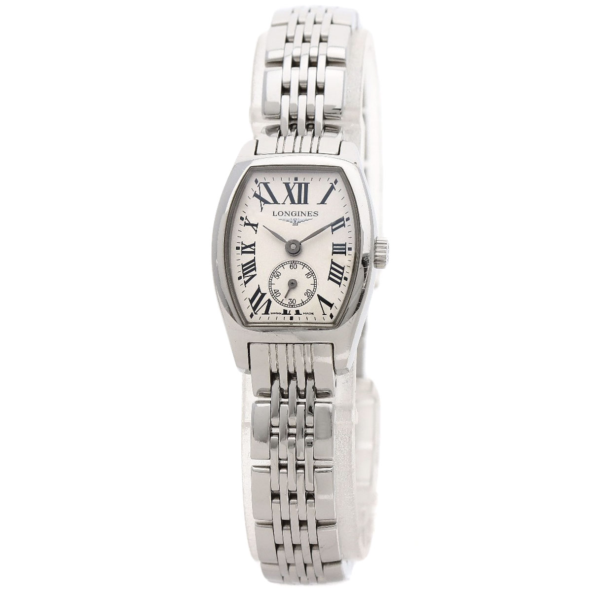 【kuy】LONGINES ロンジン L2.175.0. Evidenza LONGINES L2.175.0 Evidenza Mini 19MM SS Dia Bezel Quartz