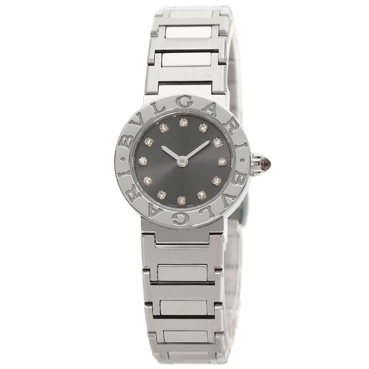 BVLGARI BVLGARI BVLGARI 12P Diamond Watches BB23S Stainless Steel