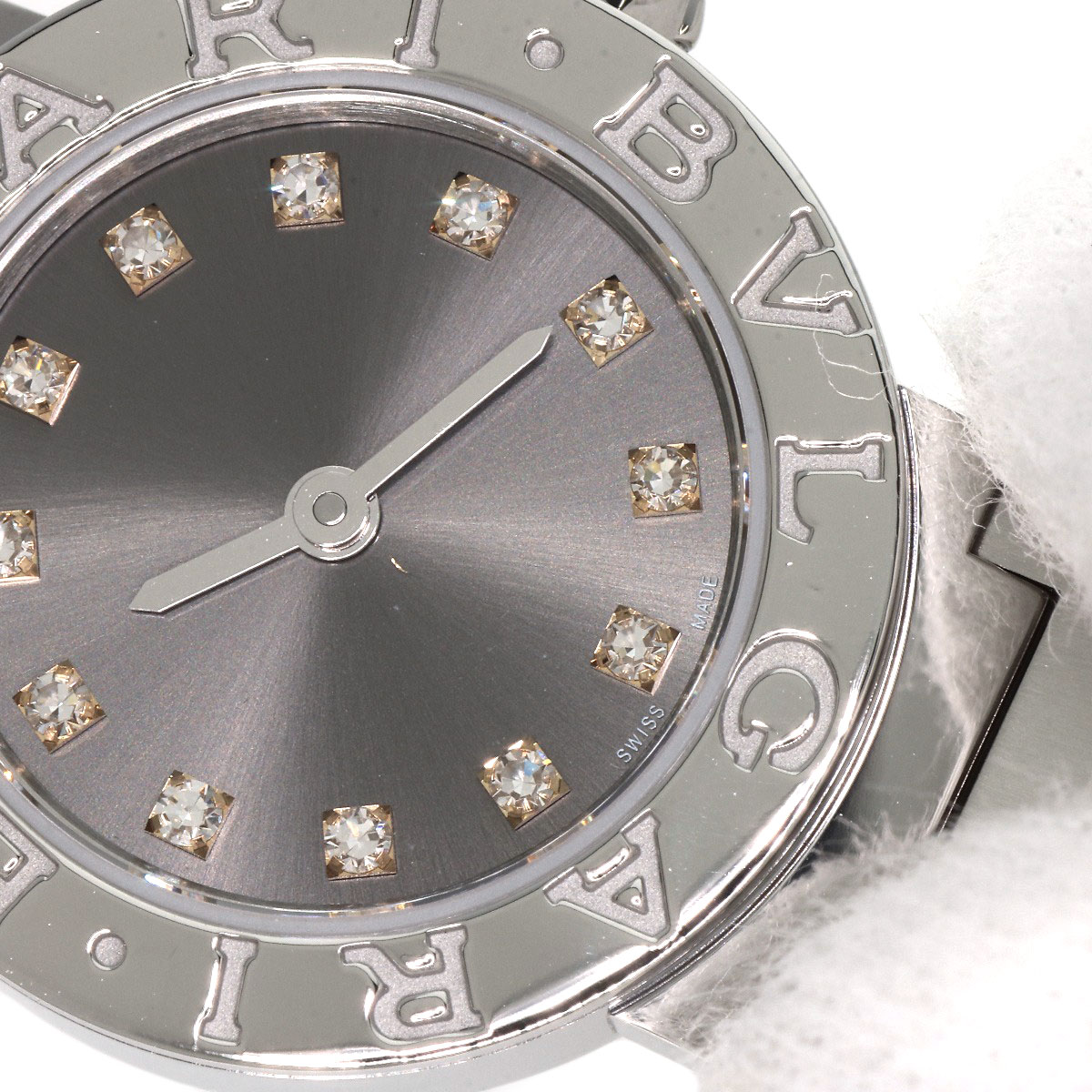 BVLGARI BVLGARI BVLGARI 12P Diamond Watches BB23S Stainless Steel