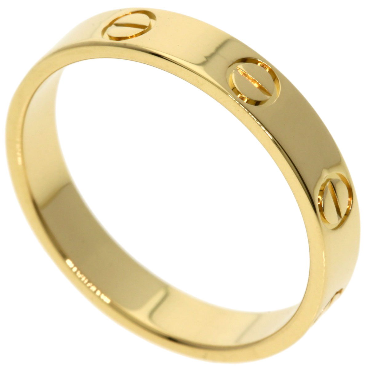 Cartier ラブリング 54号 K18 スモール CARTIER mini love ring #54 Ring K18 Yellow Gold Ladies [Used] | eBay