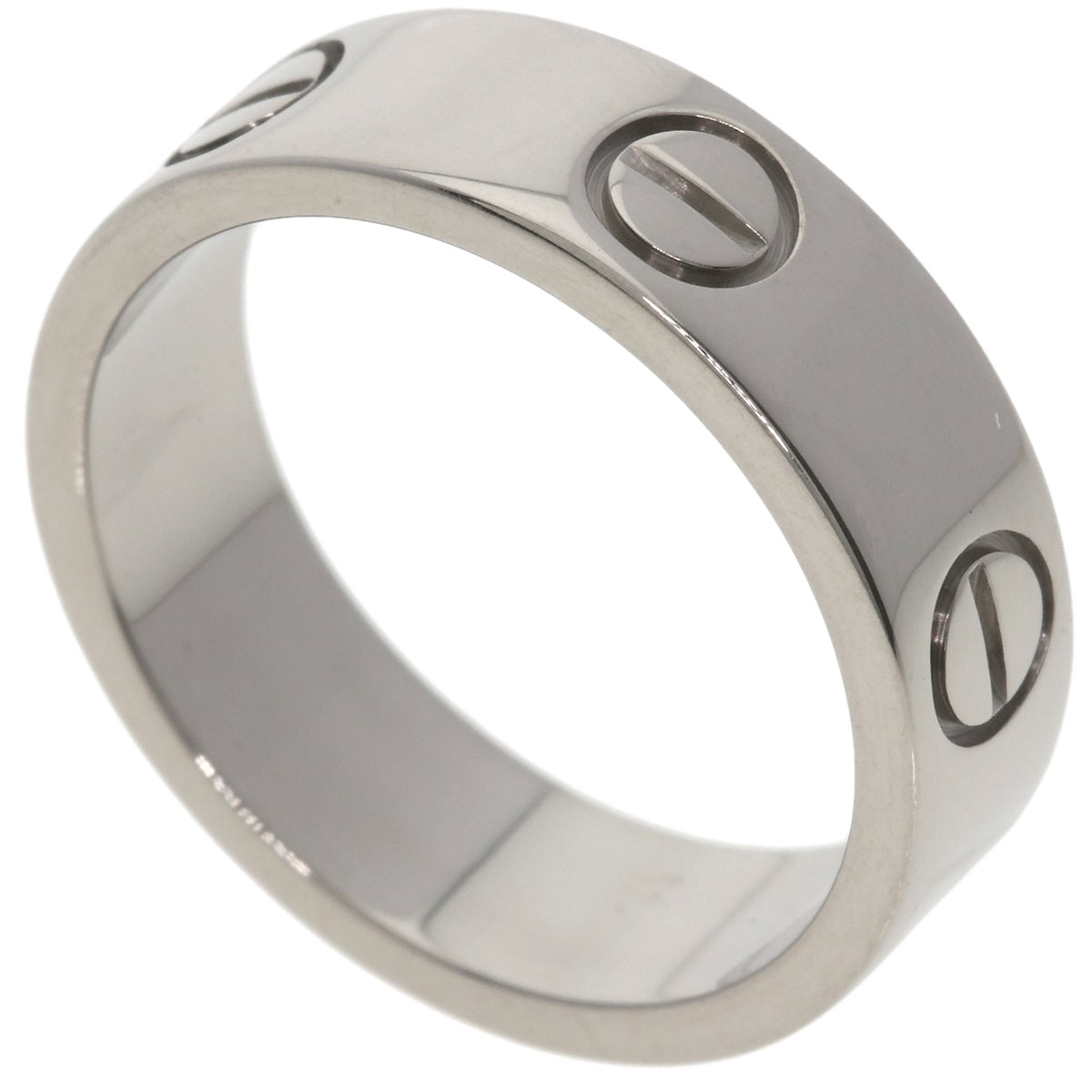 CARTIER love ring #53 Ring K18 White Gold Ladies [Used] | eBay