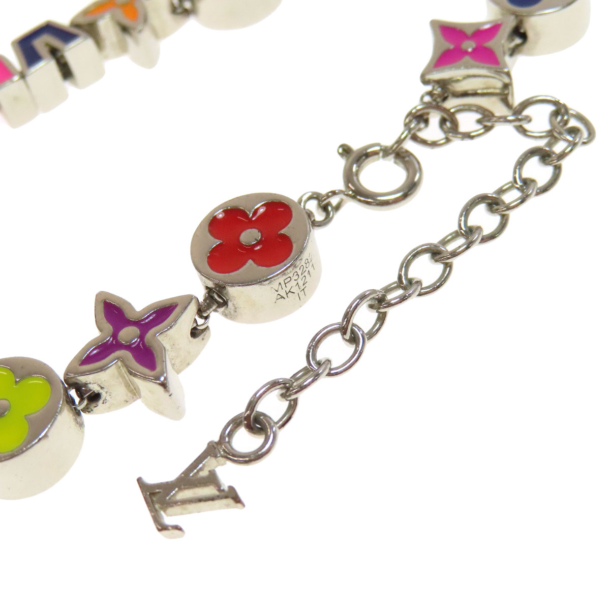 LOUIS VUITTON＊MNG Big Party Bracelet ブレスレット＊送料込 Louis Vuitton Mng Big Party Flower-charm Brass Bracelet in