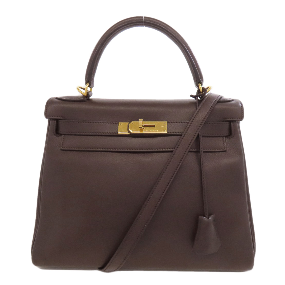 HERMES ネイビー スエード手袋 H金具 手袋-《ハイク》--232094G 01-