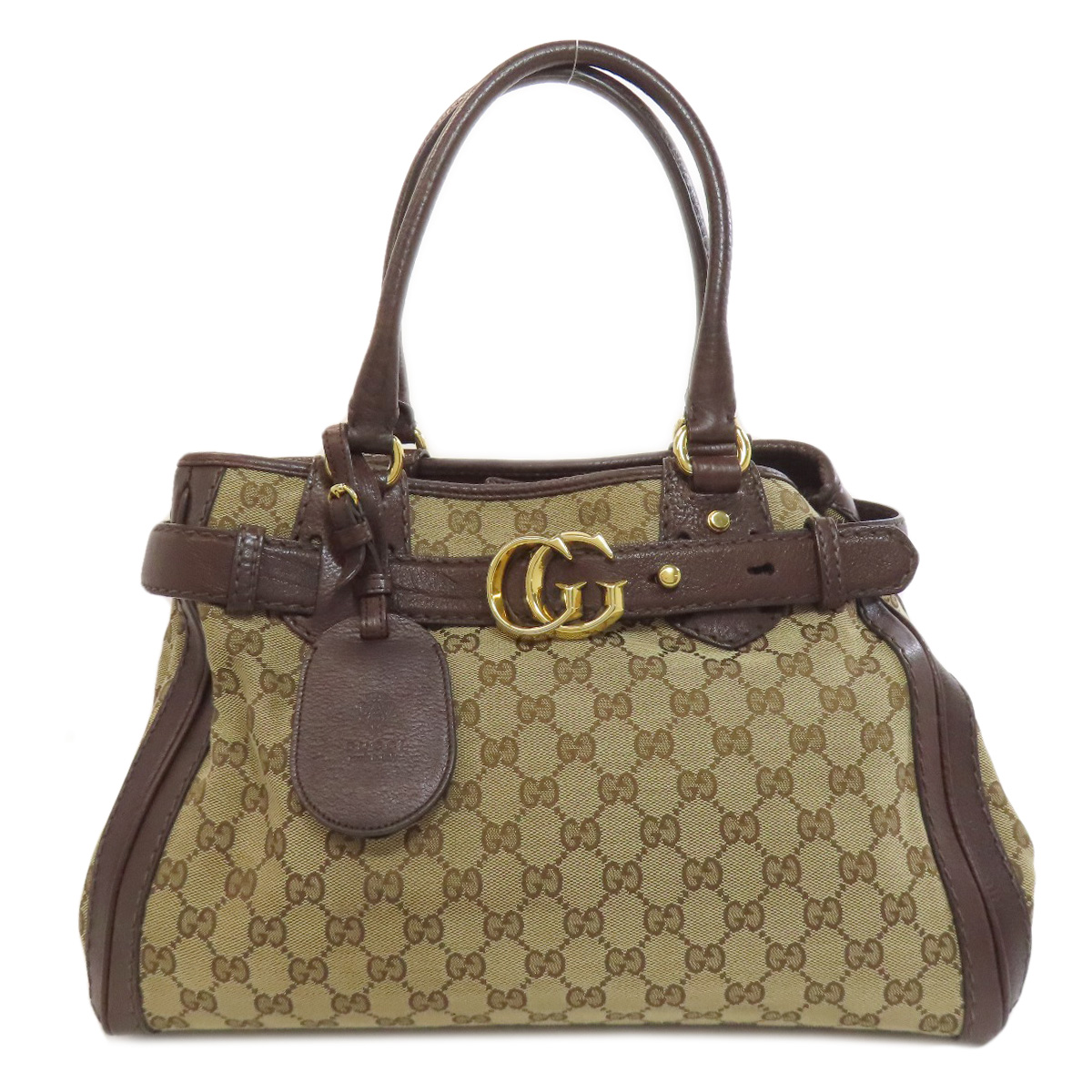 GUCCI 247183 Tote Bag GG Canvas Leather | eBay