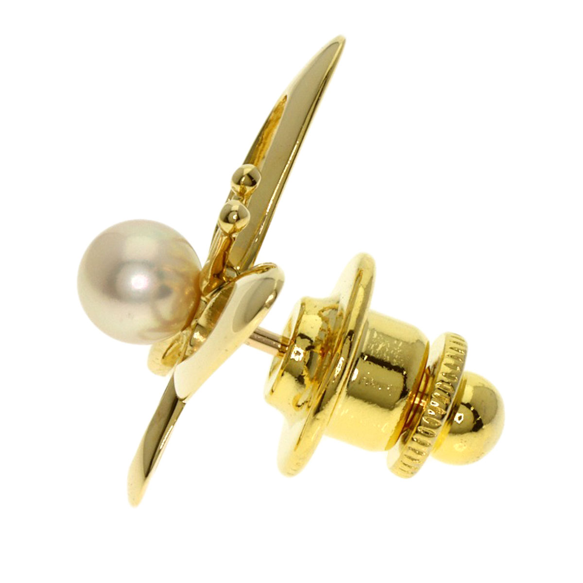 MIKIMOTO Butterfly Pearl Pearl Pin Brooch Brooch K18 Yellow Gold