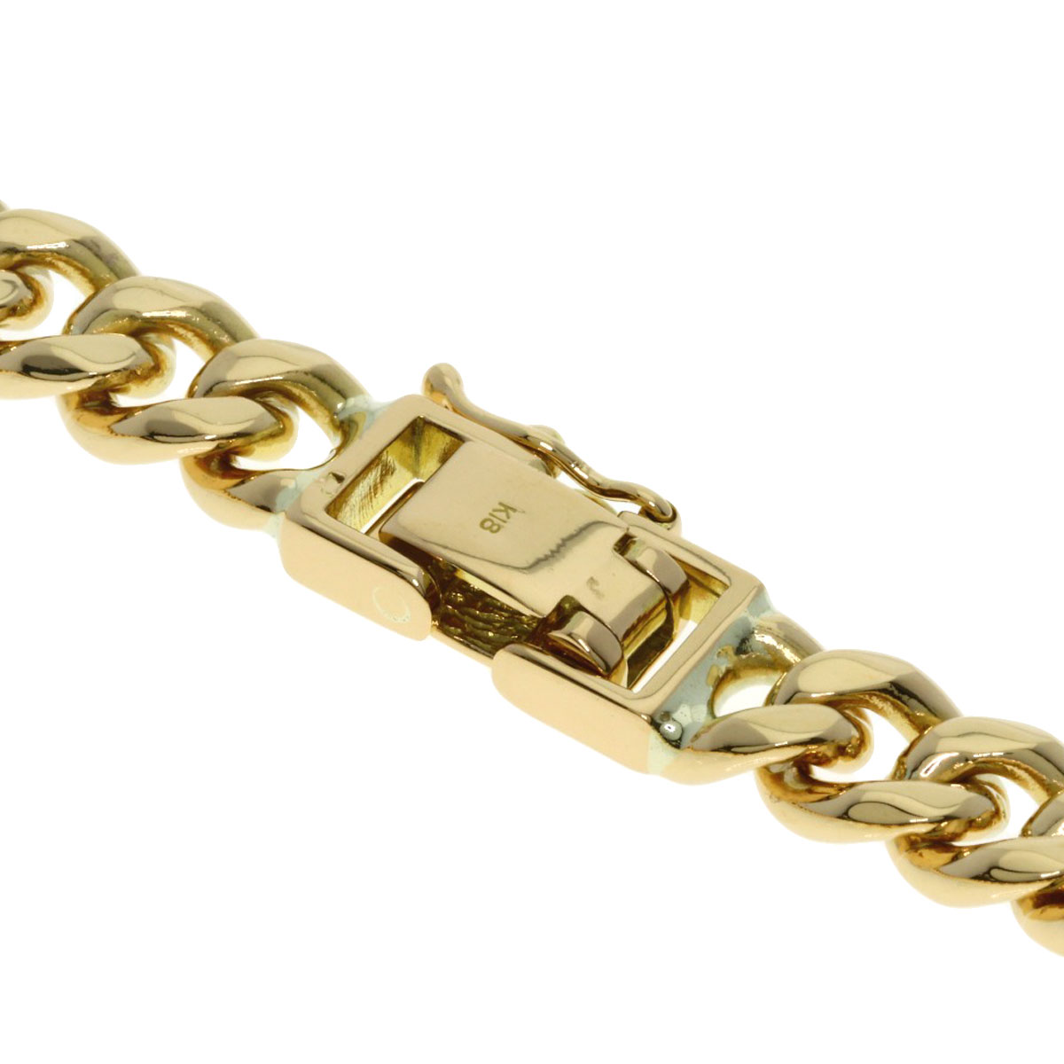 Curb chain Kihei Bracelet K18 Yellow Gold 33.6g | eBay