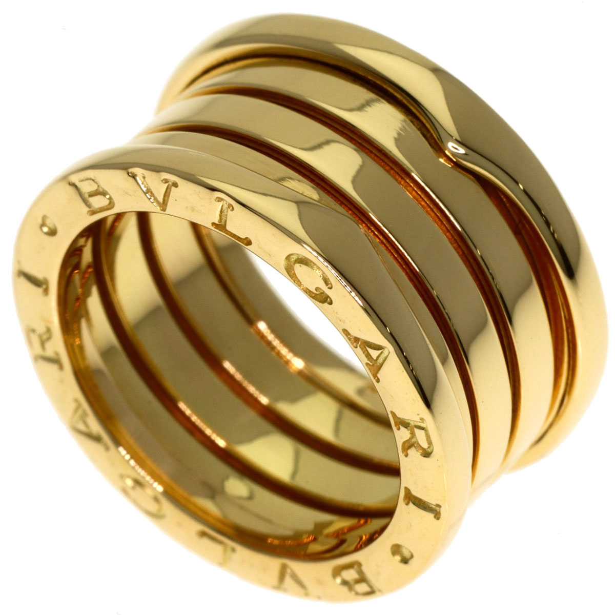 BVLGARI B.zero1 リング ゴールドカラー　11.28グラム　最安 BVLGARI B.zero1 3 band #48 Ring K18 Yellow Gold Ladies [Used] | eBay