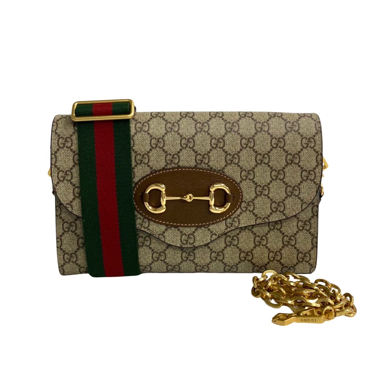 【関税・送料込み】Gucci Shoulder Bag GUCCI GG Supreme Web Sherry Line Shoulder Bag PVC Beige 007