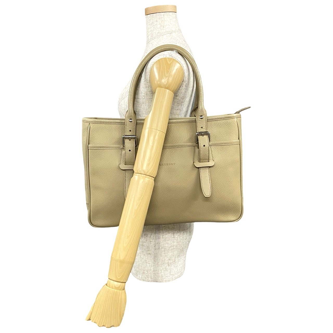 BURBERRY Nova Check Handbag leather beige 83735 | eBay
