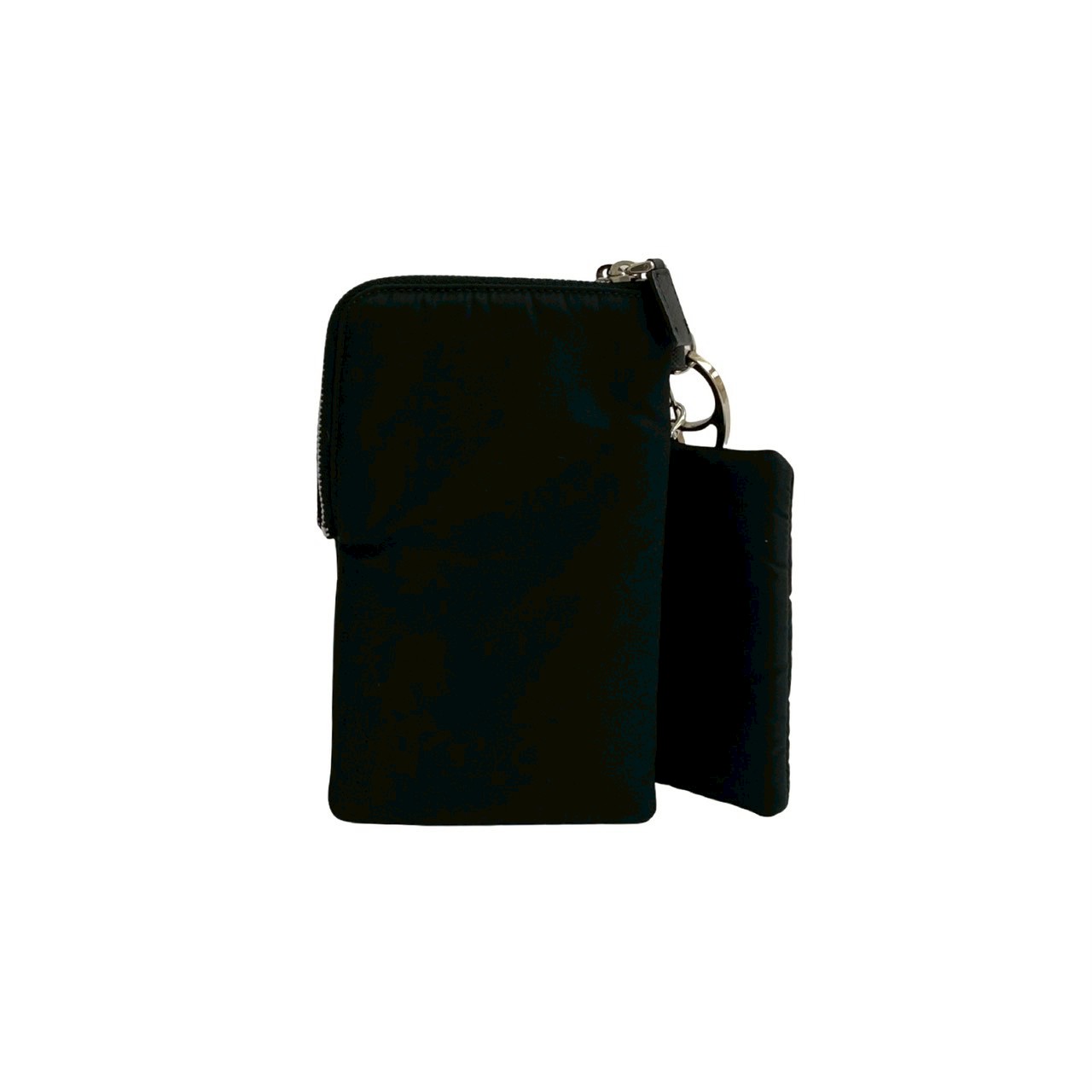 PRADA Re-Nylon Triangle Logo Metal Pouch Nylon black 20924 | eBay