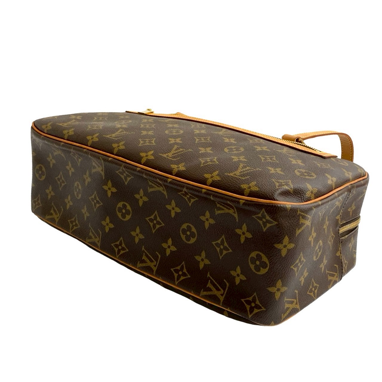 キングダム LOUIS VUITTON Cite GM Monogram Shoulder Bag leather PVC Brown