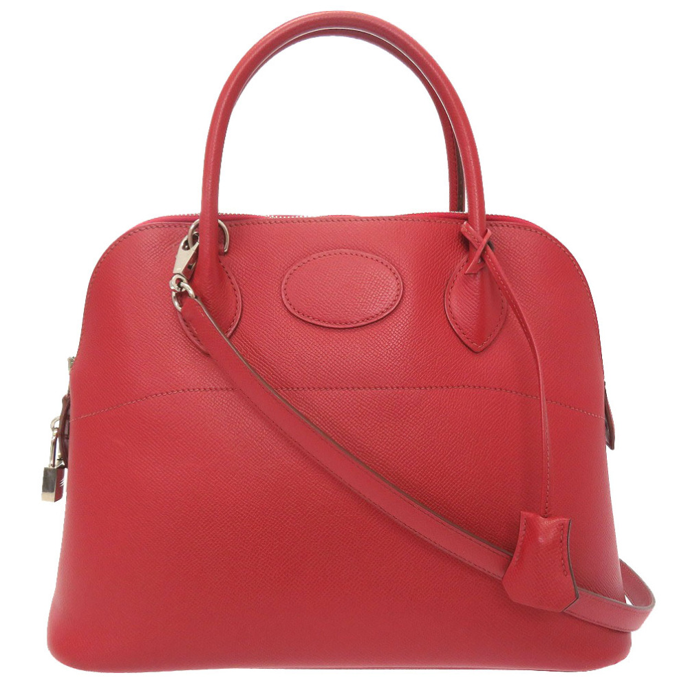 AUTHENTIC HERMES Bolide31 Hand Bag Rouge Garance Epsom 0201