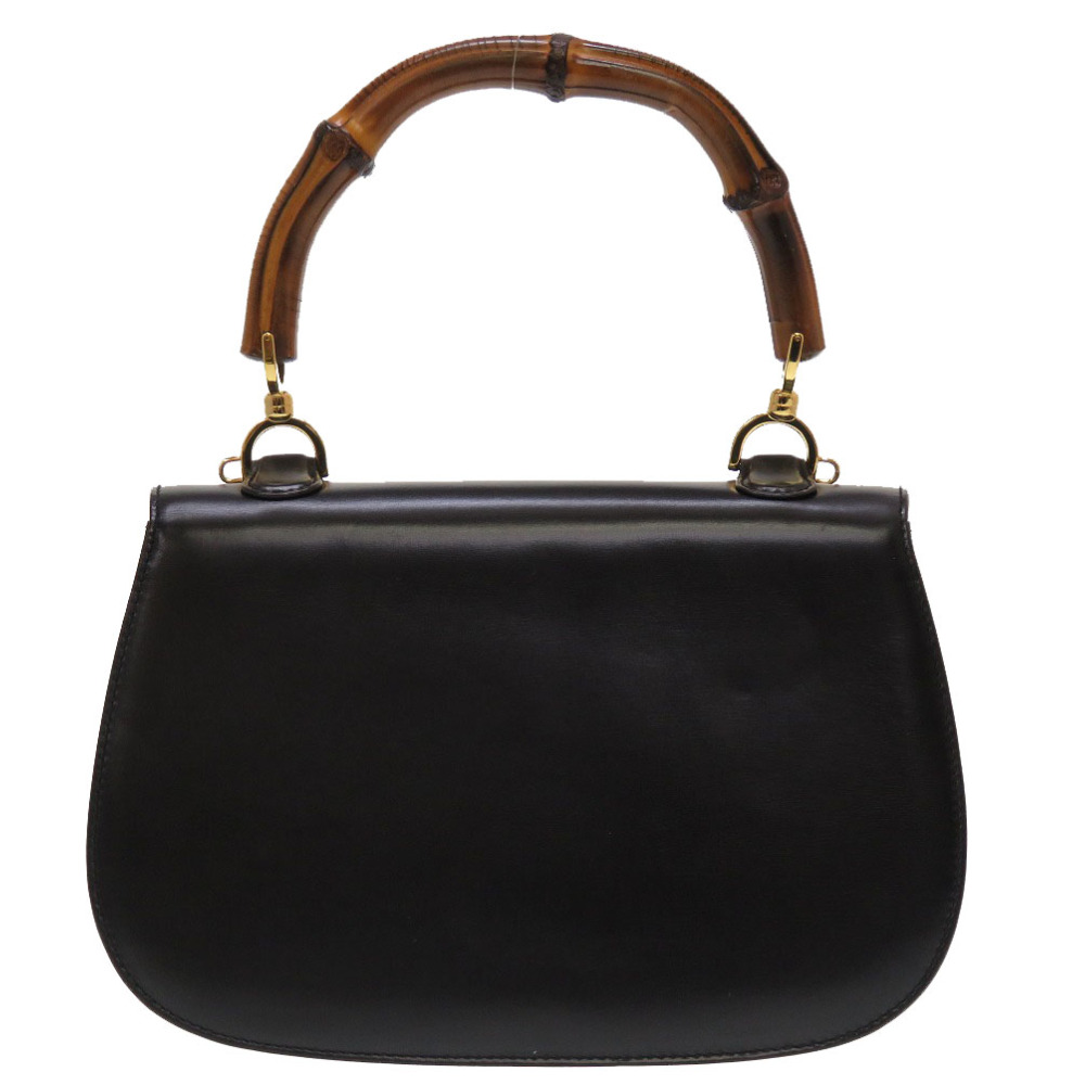 バッグ archive GUCCI leather hand bag Gucci Black PVC Leather Hand bag USED Auth From Japan Rare
