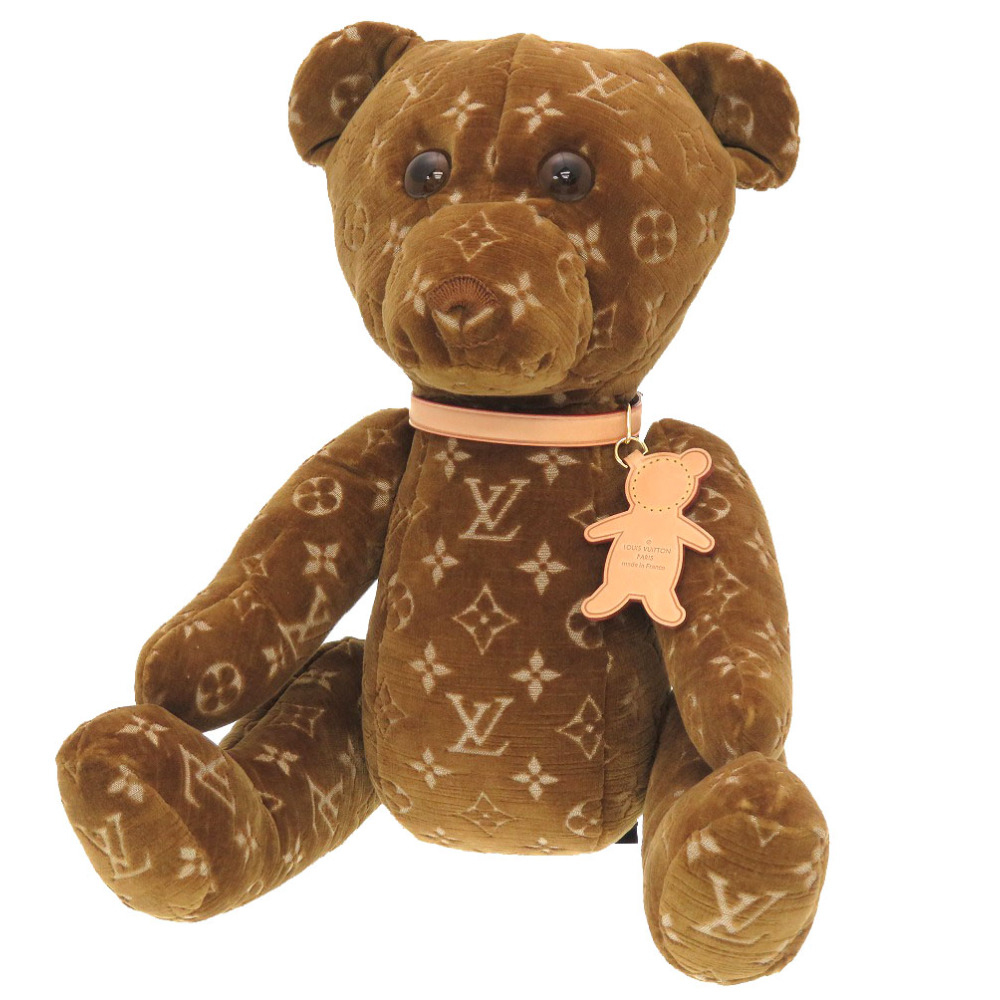 AUTHENTIC LOUIS VUITTON GI0616 Monogram Doudou Teddy Bear 2021