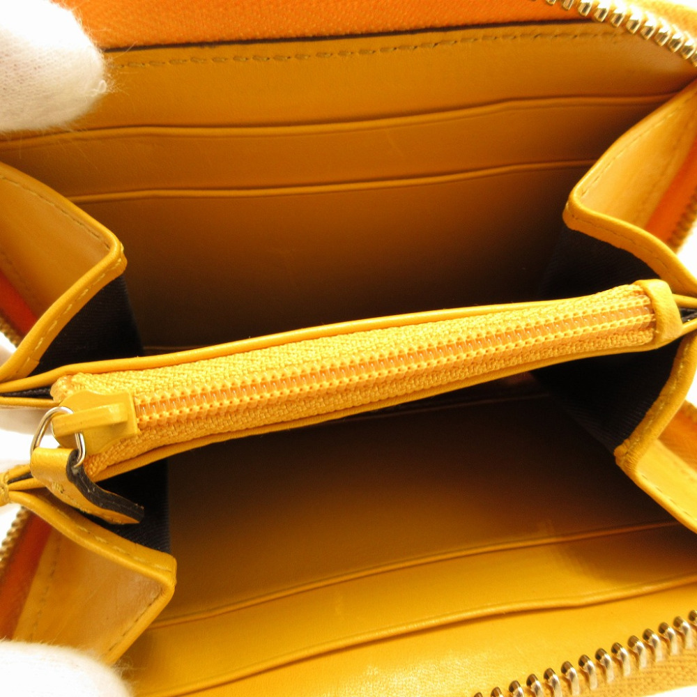 AUTHENTIC GUCCI 354495 coin purse Tiamante Card Case yellow