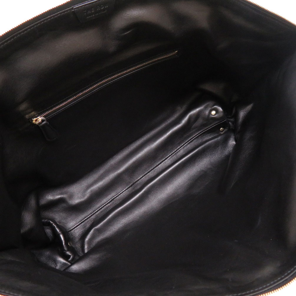 AUTHENTIC THE ROW Dante Clutch XL Clutch bag Black Leather