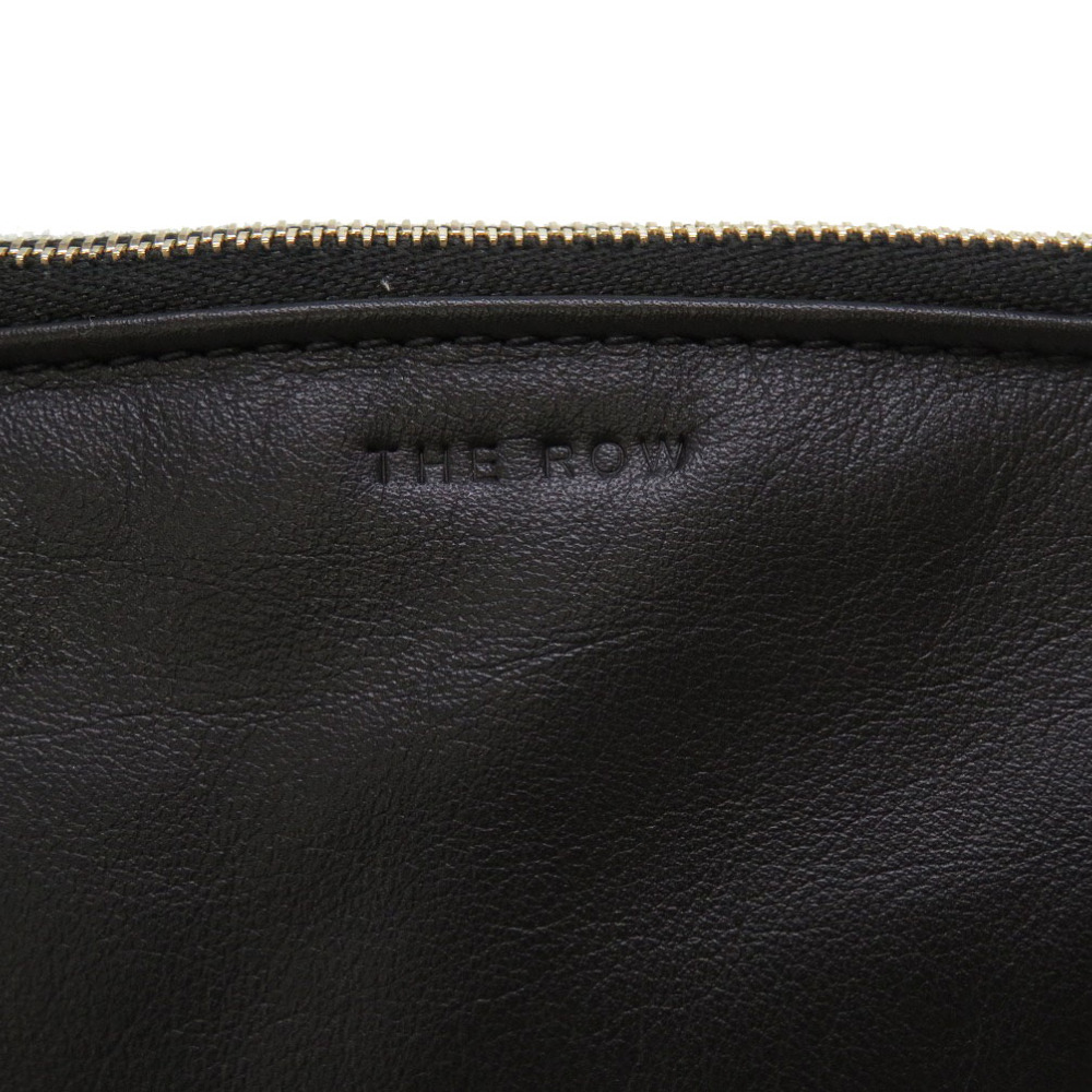 AUTHENTIC THE ROW Dante Clutch XL Clutch bag Black Leather