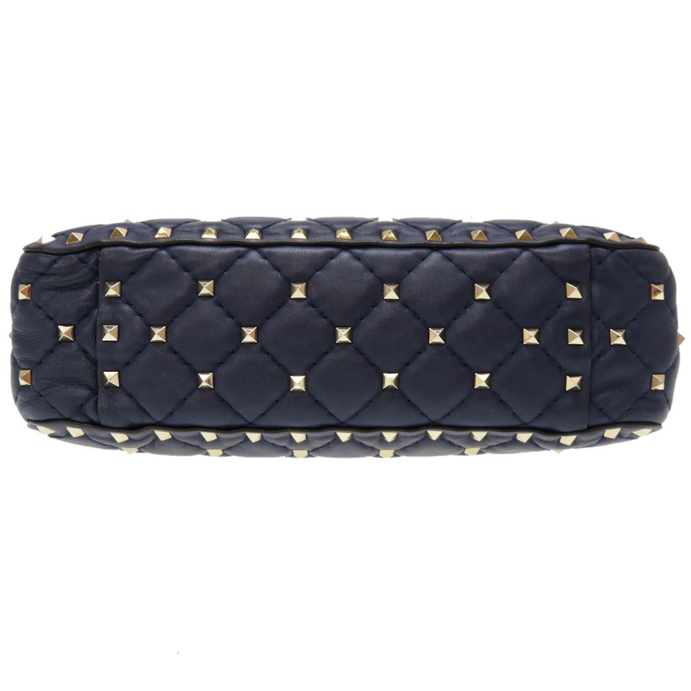 AUTHENTIC Valentino Garavani Rock studs Shoulder Bag Navy