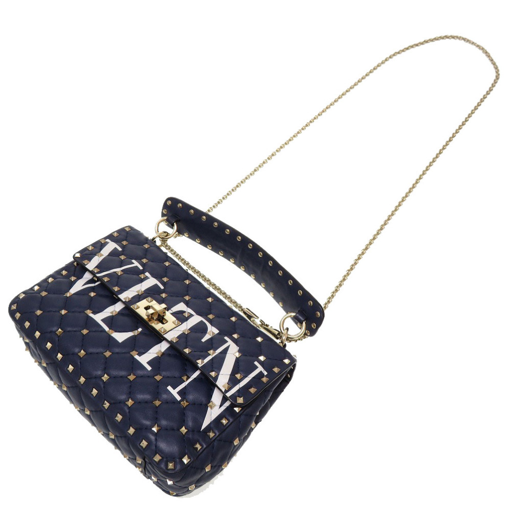 ☆人気☆【VALENTINO】☆Rock Stud Shoulder ba.g☆正規品☆ VALENTINO Garavani Large Rock Stud Black Shoulder Crossbody