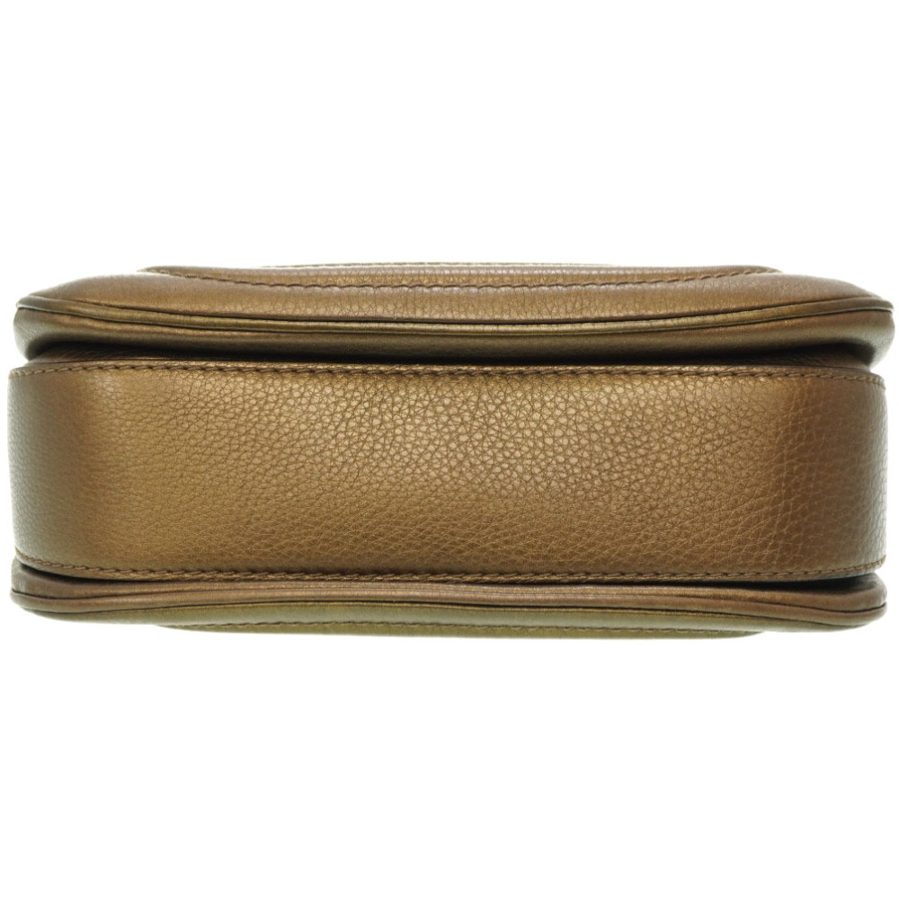 AUTHENTIC GUCCI 254884 New Bamboo Shoulder Hand Bag Gold