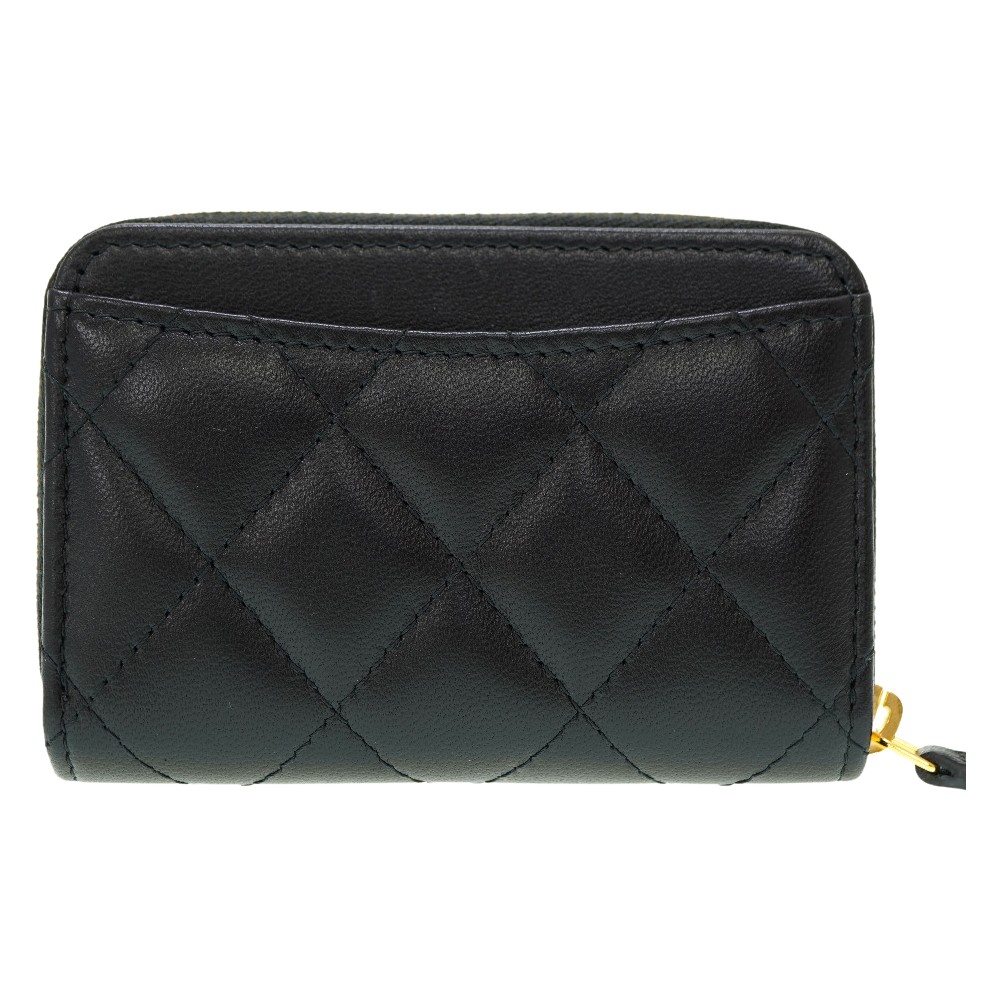 【Chanel】シャネル★coin purse★小銭入れ★ブラック Classic zipped coin purse - Grained calfskin & silver-tone