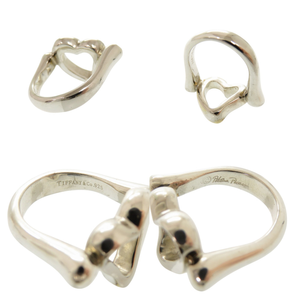 AUTHENTIC TIFFANY&Co. Open heart Ring Silver Silver925 #8(JP
