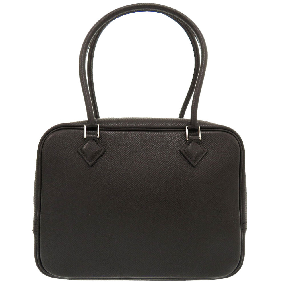 AUTHENTIC HERMES Mini Plume Plume 20 Hand Bag Black Epsom 0001