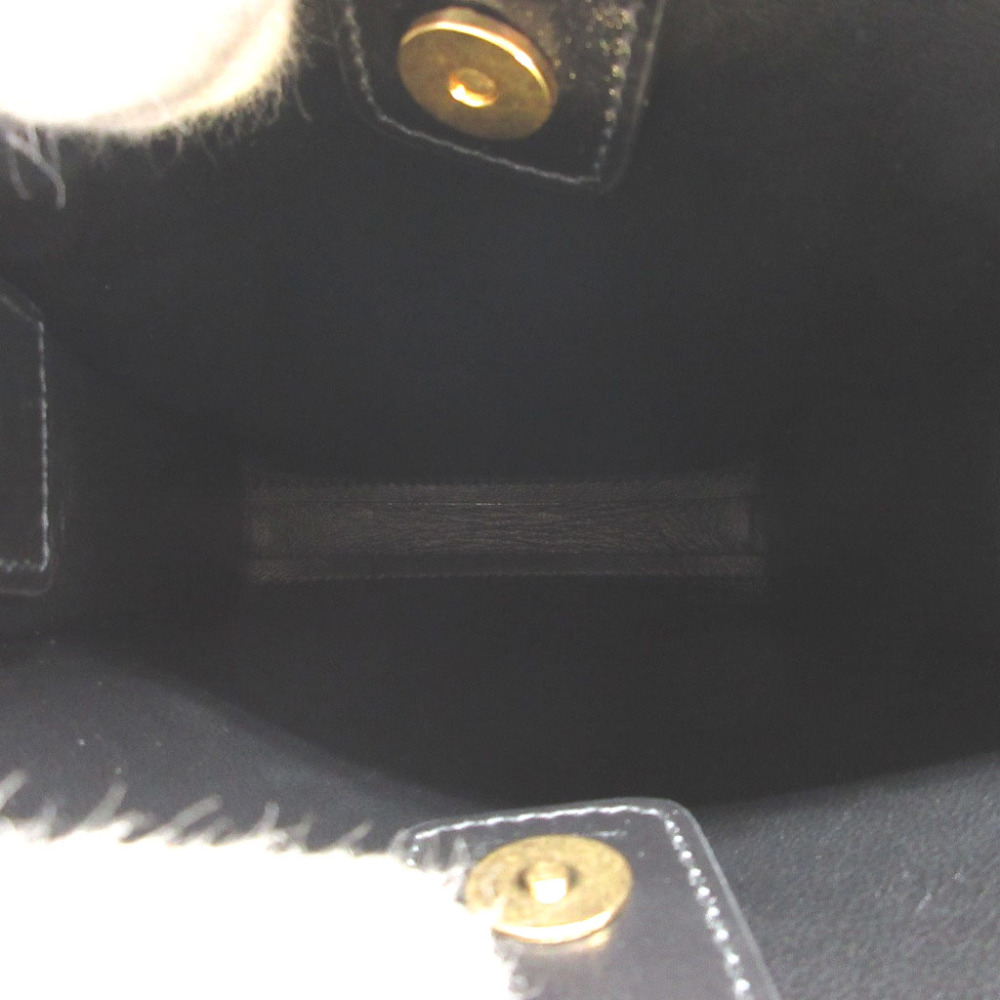 AUTHENTIC JIL SANDER tangle small Shoulder Bag Black Leather