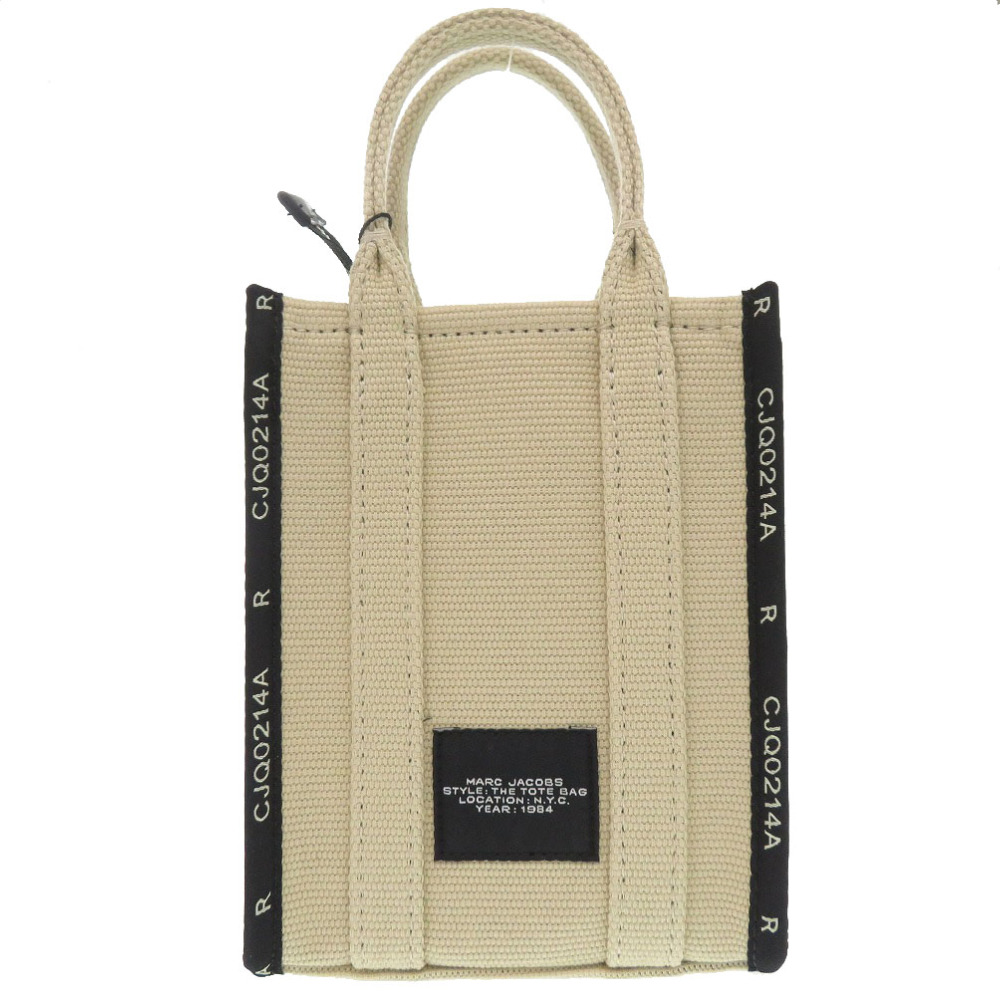 ショルダーバッグ・ポシェット The Phone Tote Bag - Marc Jacobs - Cotton - Beige AUTHENTIC MARC JACOBS THE JACQUARD PHONE TOTE BAG Beige