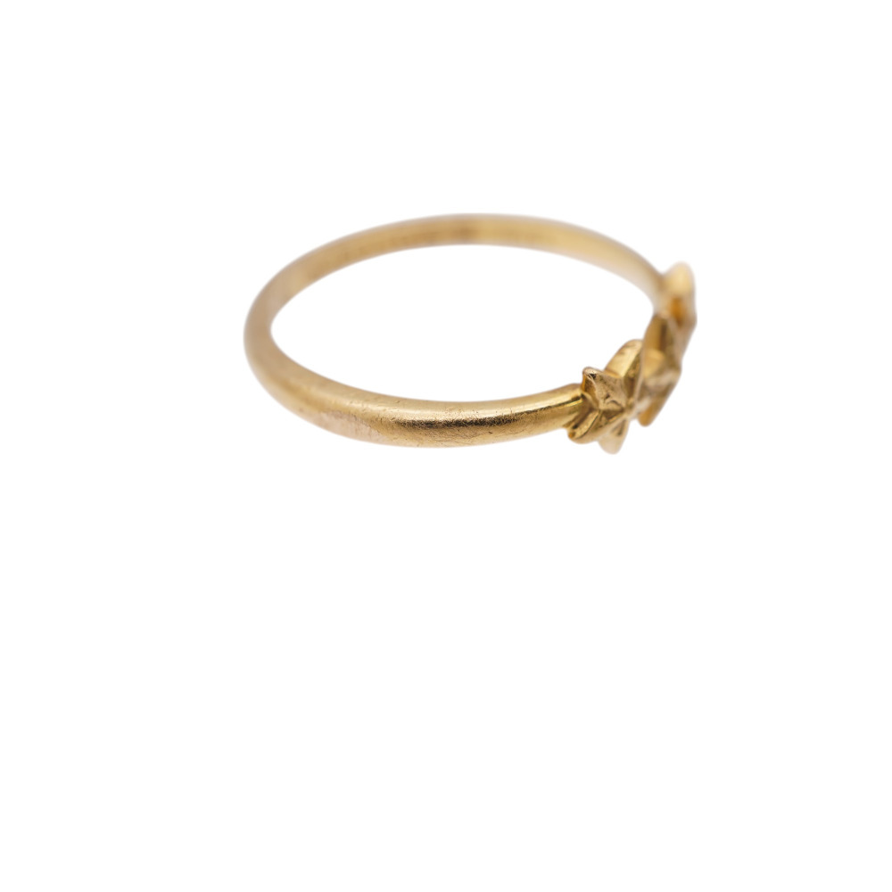 CHROME HEARTS bubblegum 3 star Ring K22 Yellow Gold #8(JP