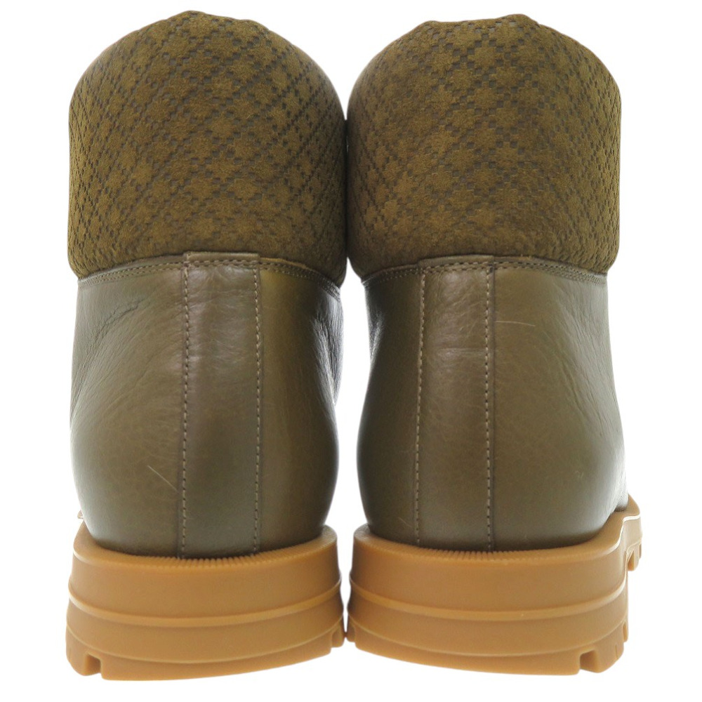 AUTHENTIC GUCCI Lace-up fur Diamante boots khaki Leather | eBay