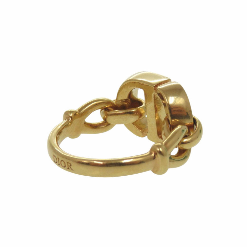 AUTHENTIC Christian Dior 30 MONTAIGNE Montaigne Ring Gold #11(JP 