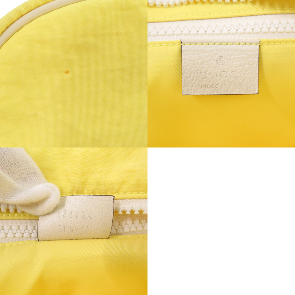 Gucci Interlocking Blind for Love Yellow Backpack AUTHENTIC GUCCI 536724 Interlocking G Blind for Love  main image 4