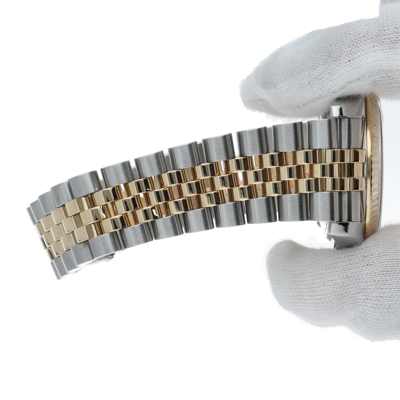 Rolex New Style Datejust Two-Tone Factory Dark Mother of