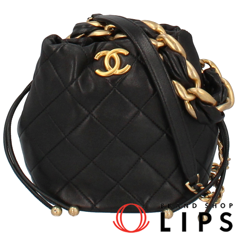 CHANEL Matelasse Drawstring 2WAY Shoulder Bag lambskin WomenShoulder Bag b...