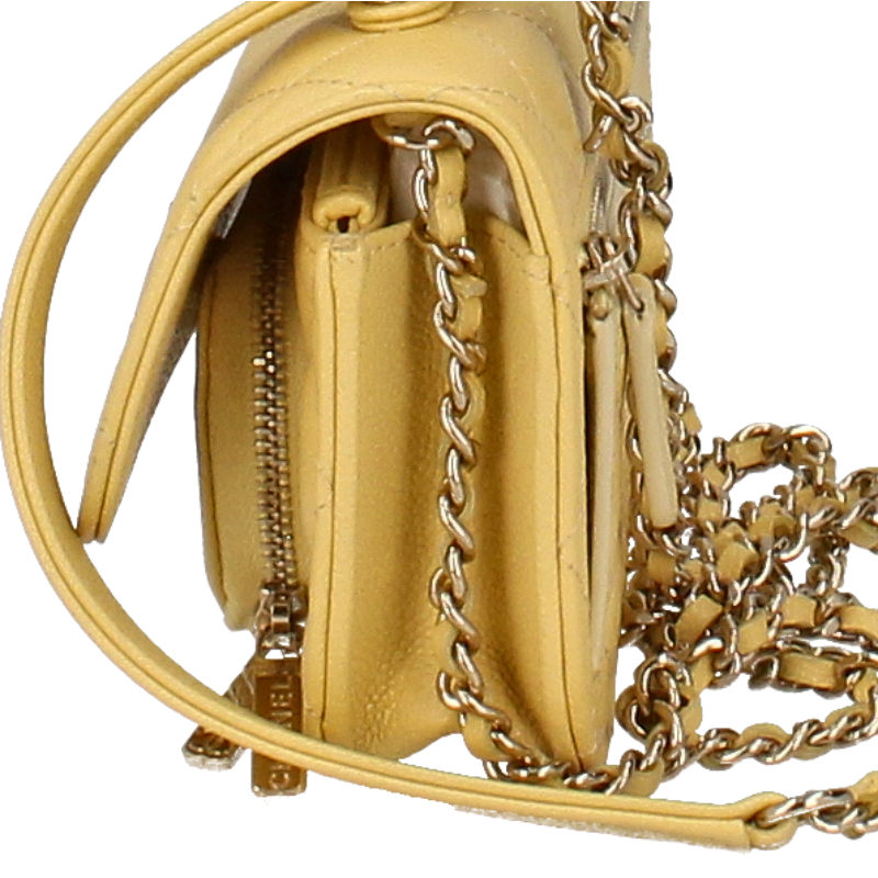 CHANEL Affinity Mini Chain Wallet AP2914 calf skin Shoulder