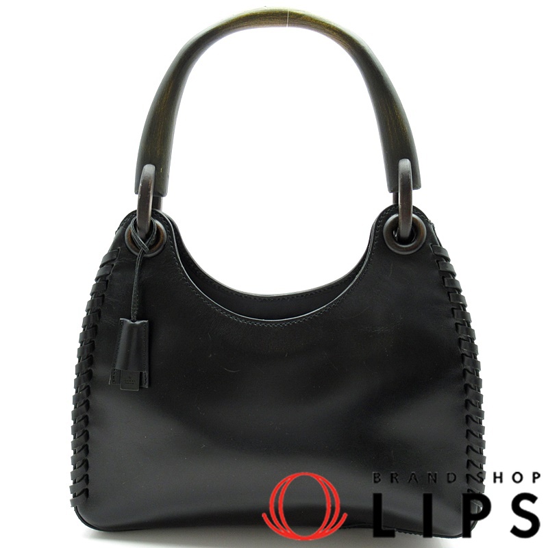 グッチ　GUCCI　ブラック レザー ハンドバッグ　２way　XY07 グッチレディロック 2WAY 黒 レディース レザー ショルダー