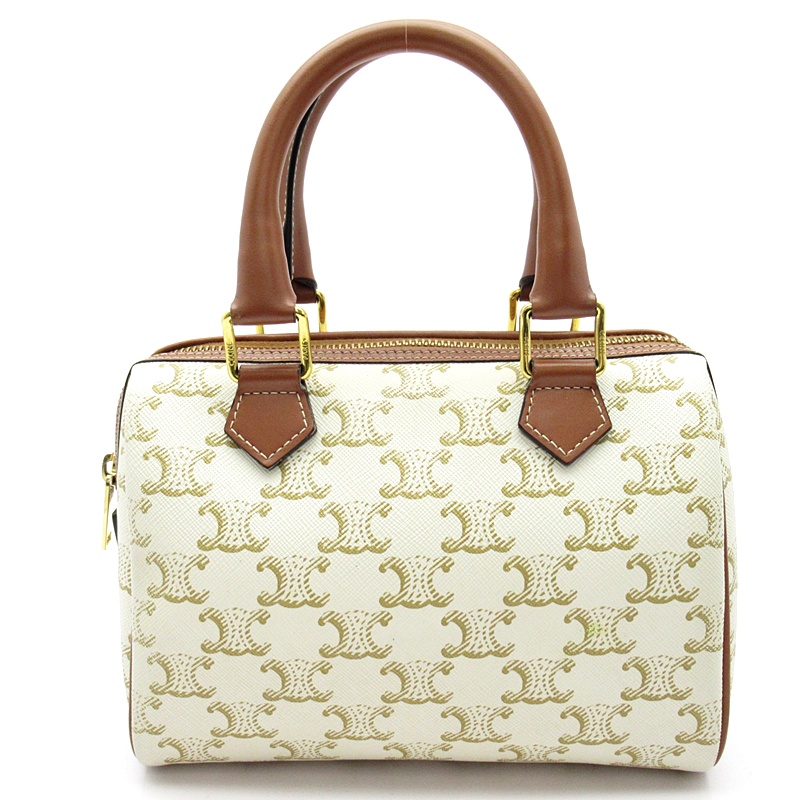 CELINE Triomphe Small Boston Bag 113772CAS.01BC PVC