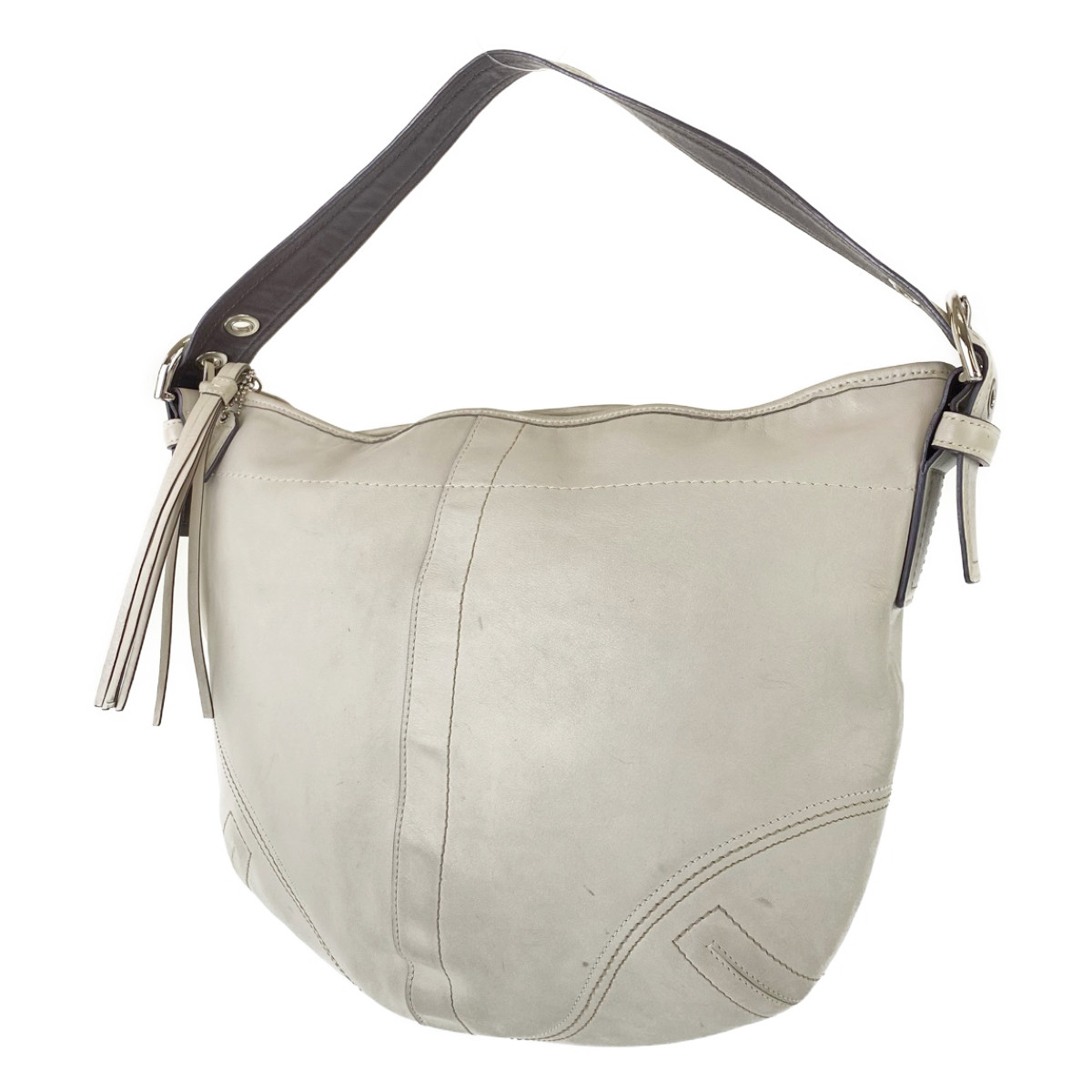 COACH D05S-8A03 Hobo Shoulder Bag off white leather | eBay